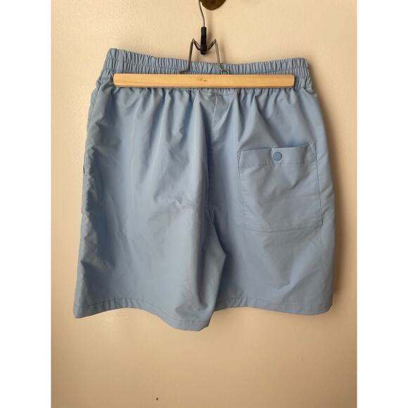 DROLE DE MONSIEUR Logo Patch Shorts in Blue - Picture 7 of 10